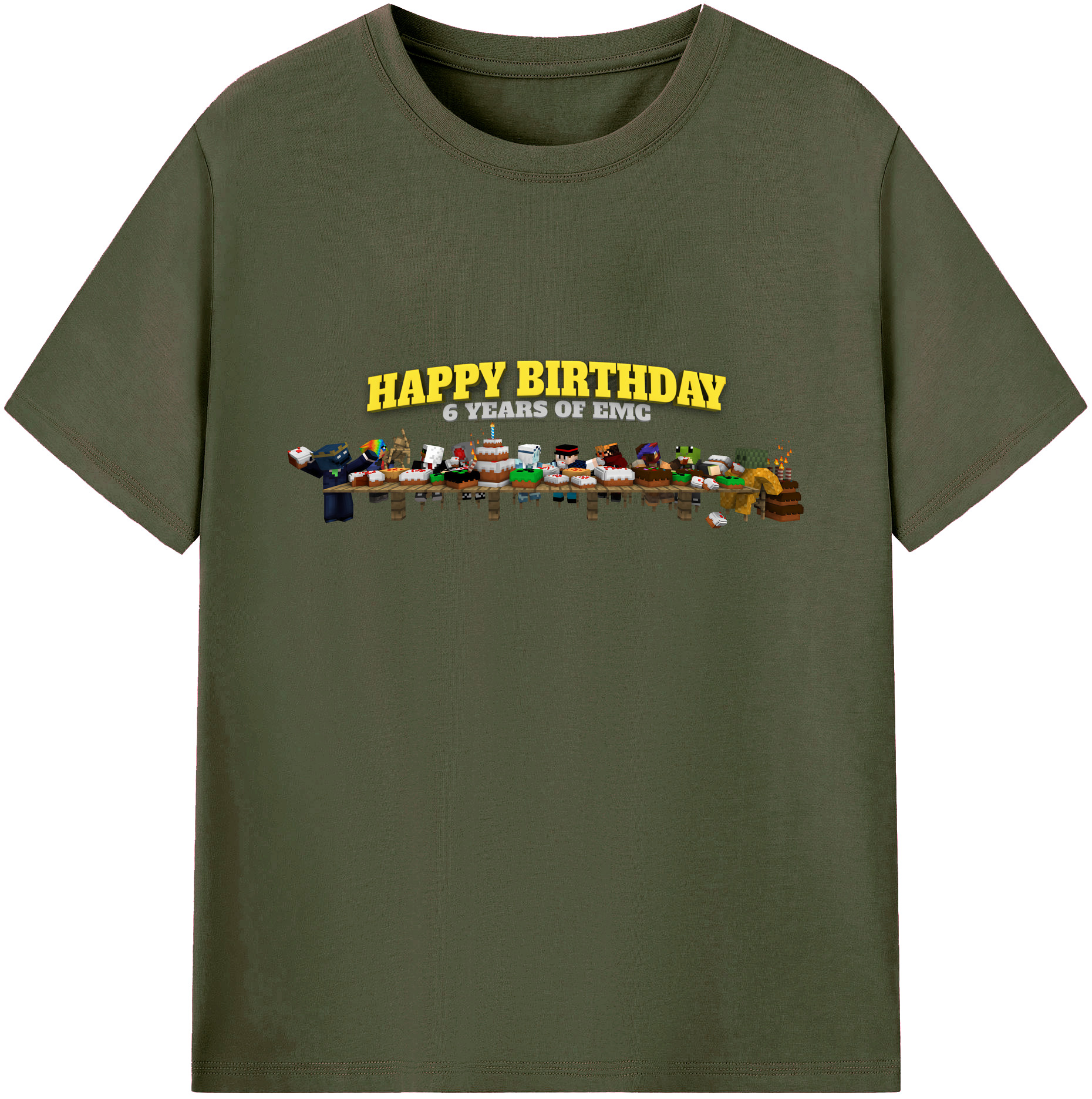（画像用） マインクラフト ブロックの世界 Minecraft MC Block world 綿100％ メンズ半袖Tシャツ｜肌触りやわらか＆通気性